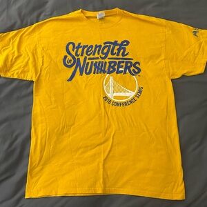 Yellow 'Strength in Numbers' Warriors T-Shirt